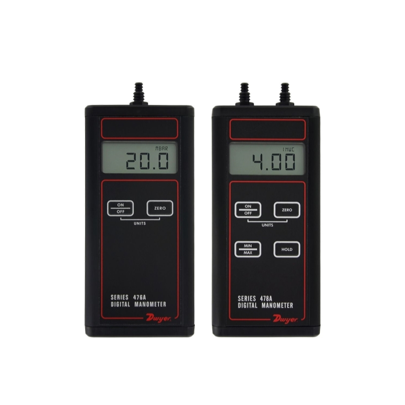 SINGLE PRESSURE AND DIFFERENTIAL PRESSURE DIGITAL MANOMETERS SERIES 476A & 478A